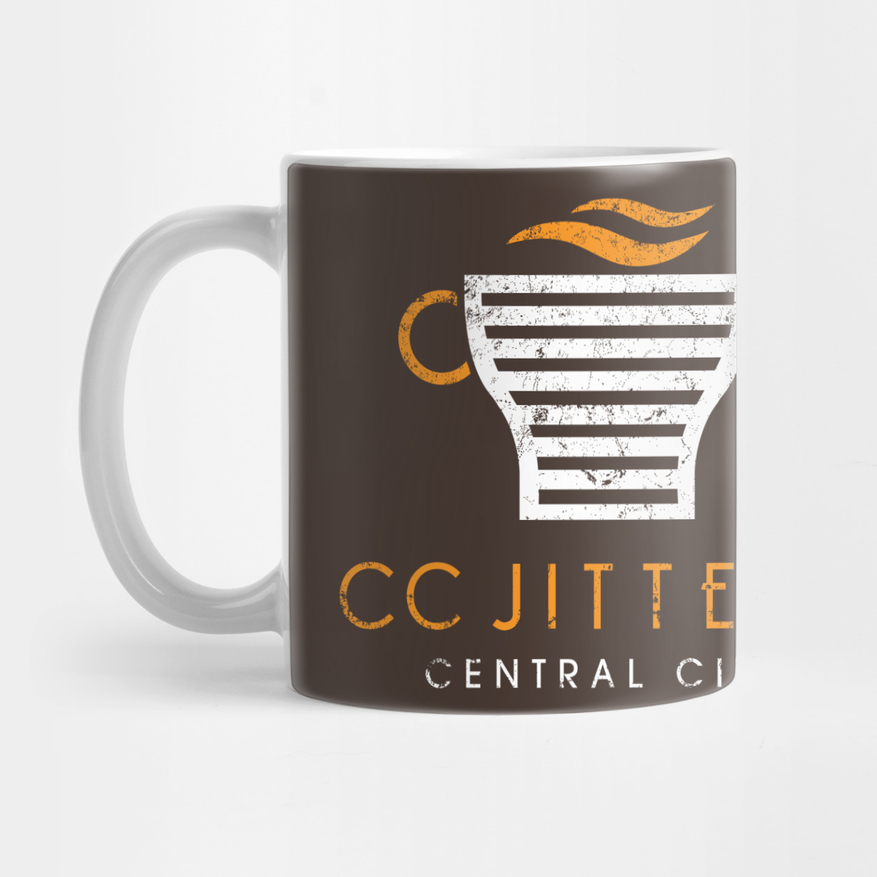 CC Jitters Coffee Beans Mug TeePublic